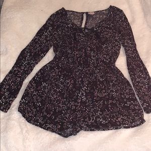 Long sleeve romper
